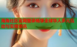 海角社区官网登录畅享全球华人多元互动与实用资讯