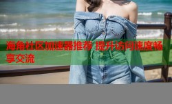 海角社区加速器推荐 提升访问速度畅享交流