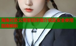 海角社区公用密码详细介绍及安全使用指南解析