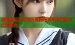 海角社区会员特权揭秘畅享专属功能与优质服务