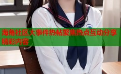 海角社区大事件热帖聚焦热点互动分享精彩内容