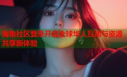 海角社区登录开启全球华人互动与资源共享新体验