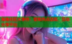 海角社区大事件：聚焦热点话题，互动分享平台