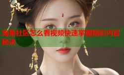 海角社区怎么看视频快速掌握精彩内容秘诀