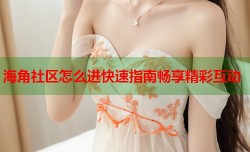 海角社区怎么进快速指南畅享精彩互动