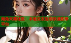 海角天涯社区：本地交友互动快速脱单平台