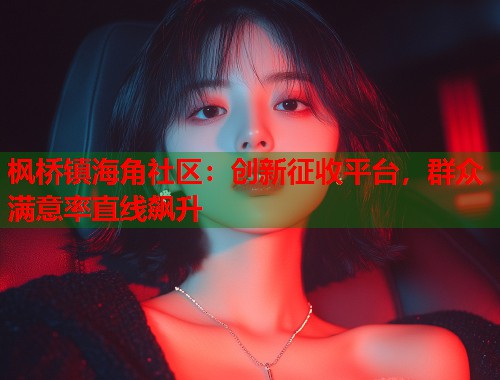 枫桥镇海角社区：创新征收平台，群众满意率直线飙升  第2张