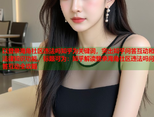 以登录海角社区违法吗知乎为关键词，突出知乎问答互动和法律知识功能，标题可为：知乎解读登录海角社区违法吗问答互动全攻略  第2张