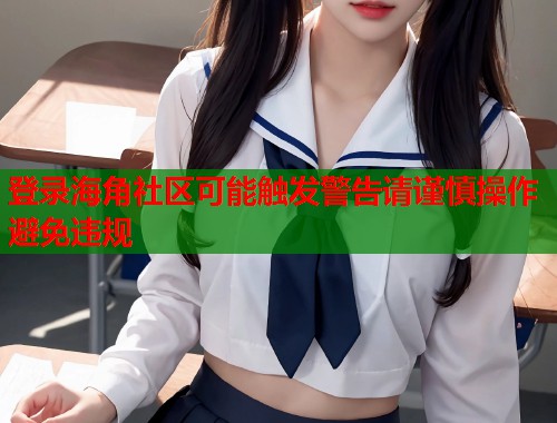 登录海角社区可能触发警告请谨慎操作避免违规  第1张