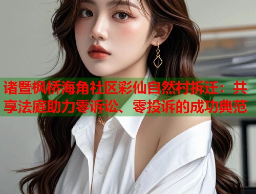 诸暨枫桥海角社区彩仙自然村拆迁：共享法庭助力零诉讼、零投诉的成功典范  第1张
